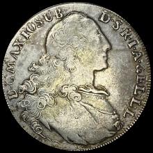 1768 Bavaria Silver Taler Maximilian III NEARLY UNCIRCULATED