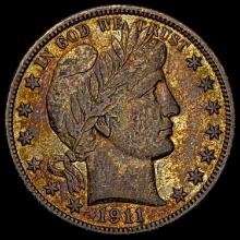 1911-D Barber Half Dollar  LIGHTLY CIRCULATED