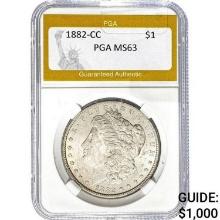 1882-CC Morgan Dollar PGA MS63
