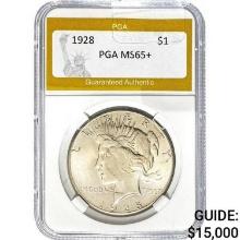 1928 Peace Dollar PGA MS65+