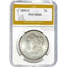 1899-O Morgan Dollar PGA MS66 SILVER