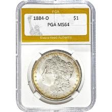 1884-O Morgan Dollar PGA MS64