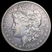 1891-O Morgan Silver Dollar CLOSELY UNCIRCULATED