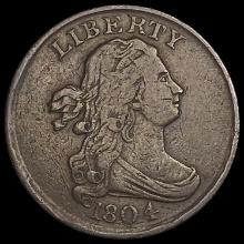 1804 Draped Bust Half Cent LIGHTLY CIRCULATED