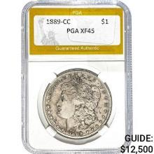 1889-CC Morgan Dollar PGA XF45