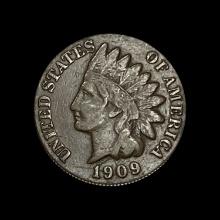 1909-S Indian Head Cent LIGHTLY CIRCULATED