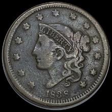 1839 Liberty Head Large Cent LIGHTLY CIRCULATED