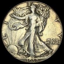 1938-D Walking Liberty Half Dollar LIGHTLY CIRCULATED
