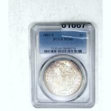 1881-S Morgan Dollar PCGS MS66 SILVER