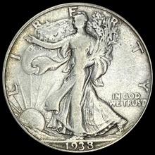 1938-D Walking Liberty Half Dollar LIGHTLY CIRCULATED