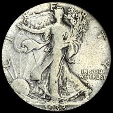 1938-D Walking Liberty Half Dollar LIGHTLY CIRCULATED