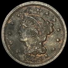 1854 Braided Hair Large Cent CLOSELY UNCIRCULATED