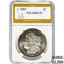 1883 Morgan Dollar PGA MS66 PL