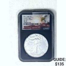 2021 Silver Eagle NGC MS 70