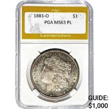 1881-O Morgan Dollar PGA MS63 PL