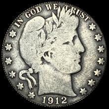 1912 Barber Half Dollar LIGHTLY CIRCULATED