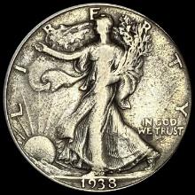 1938 Walking Liberty Half Dollar LIGHTLY CIRCULATED