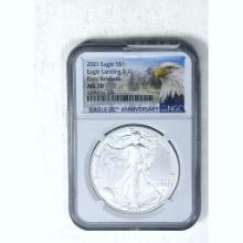 2021 Silver Eagle NGC MS70