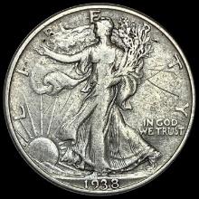1938-D Walking Liberty Half Dollar LIGHTLY CIRCULATED