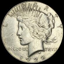 1928-S Peace Dollar NEARLY UNCIRCULATED