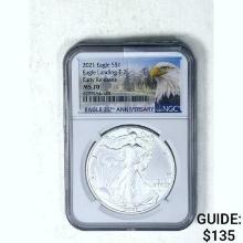 2021 Silver Eagle NGC MS70