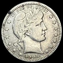 1909 Barber Quarter LIGHTLY CIRCULATED
