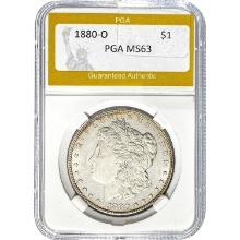 1880-O Morgan Dollar PGA MS63