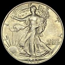 1945 Walking Liberty Half Dollar CHOICE AU