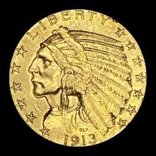 1913 Indian Head $5 Gold Half Eagle UNCIRCULATED