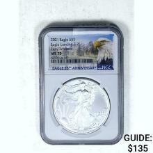2021 Silver Eagle NGC MS70