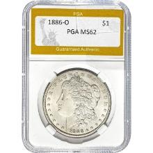 1886-O Morgan Dollar PGA MS62