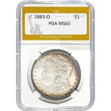 1883-O Morgan Dollar PGA MS65