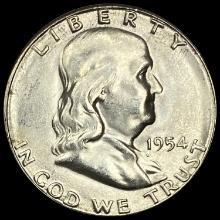 1954-S Franklin Half Dollar GEM BU
