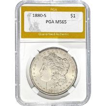 1880-S Morgan Dollar PGA MS65
