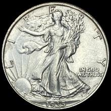 1935 Walking Liberty Half Dollar ABOUT UNCIRCULATED