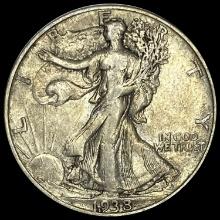 1938-D Walking Liberty Half Dollar LIGHTLY CIRCULATED