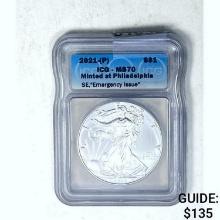 2021-(P) Silver Eagle ICG MS70