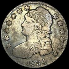 1834 Capped Bust Half Dollar LIGHTLY CIRCULATED