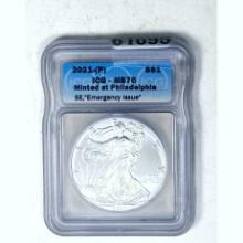 2021-(P) Silver Eagle ICG MS70