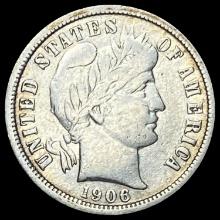 1906-O Barber Dime LIGHTLY CIRCULATED