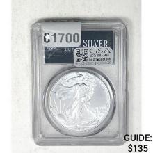 2021 Silver Eagle Type 2 PCGS MS70