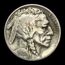 1921-S Buffalo Nickel LIGHTLY CIRCULATED