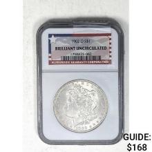 1902-O Morgan Dollar NGC Brilliant Uncirculated SILVER