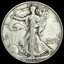 1938-D Walking Liberty Half Dollar NICELY CIRCULATED
