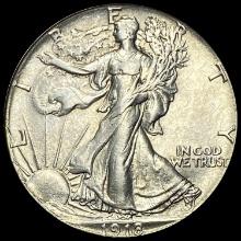 1918 Walking Liberty Half Dollar CLOSELY UNCIRCULATED