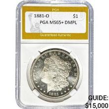 1881-O Morgan Dollar PGA MS65+ DMPL