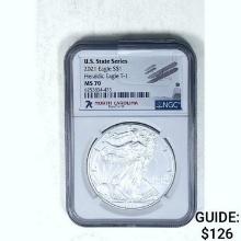 2021 Silver Eagle T-1 NGC MS70