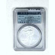 2021-(S) Silver Eagle T2 PCGS MS70
