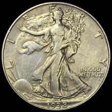 1938-D Walking Liberty Half Dollar CLOSELY UNCIRCULATED