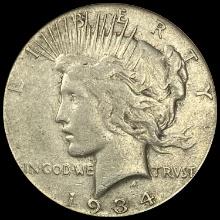 1934 Peace Silver Dollar LIGHTLY CIRCULATED